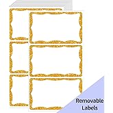 STARLIBOO Holographic Colored Labels Stickers, 3X5 Inch Removable Large Label Stickers for Moving Boxes and Storage Bins- Waterproof- Writable- Tear Resistant (Holographic Red