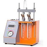 FOXWELL JT200 Fuel Injector Tester Cleaner - Visualize Spray Pattern &amp; Flow | Fix Engine Misfire &amp; Rough Idle, Simulate Real Engine, Fuel Injector Tester Machine for 6V/12V MPI Motorcycle &amp; Car Injectors