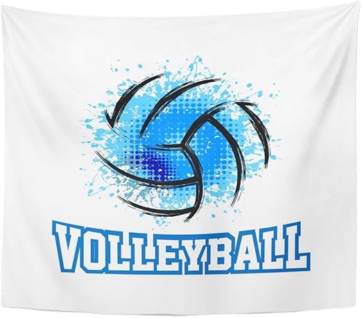 Amazon Com Tompop Tapestry Abstract Volleyball Bounce Action