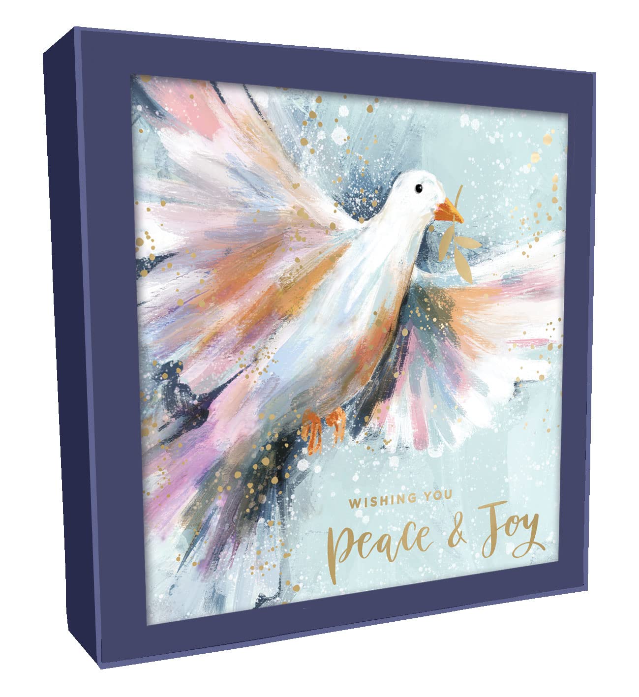 Box of 8 Festive Dove & Festive Wreath Christmas Cards In 2 Designs Boxed Cards XCPS003