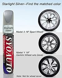 SYOAUTO Starlight Silver Rim Touch Up Paint For