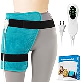 TABEKE Hip Heating Pad for Hip/Sciatica Pain Relief, Hip Support Brace, Lower Back/Thigh/Buttock Electric Heat Pad, Hot Physical Therapy for Men, Women