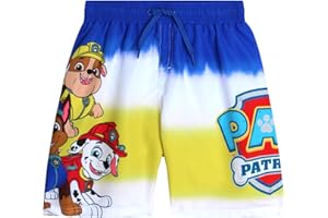 Nickelodeon Paw Patrol Boys Swim Trunks - Chase Marshall Rubble TMNT UPF 50+ Boys Swim Shorts for Toddler and Little Boy