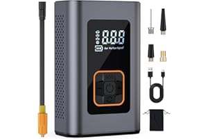 Tire Inflator Portable Air Compressor, 6X Faster Air Tire Pump for Car Tires, 180PSI Smart Cordless Air Compressor w Digital 