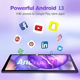 PRITOM 10 inch Android WiFi Tablet 64GB ROM Quad Core HD IPS Dual Camera Black view 4