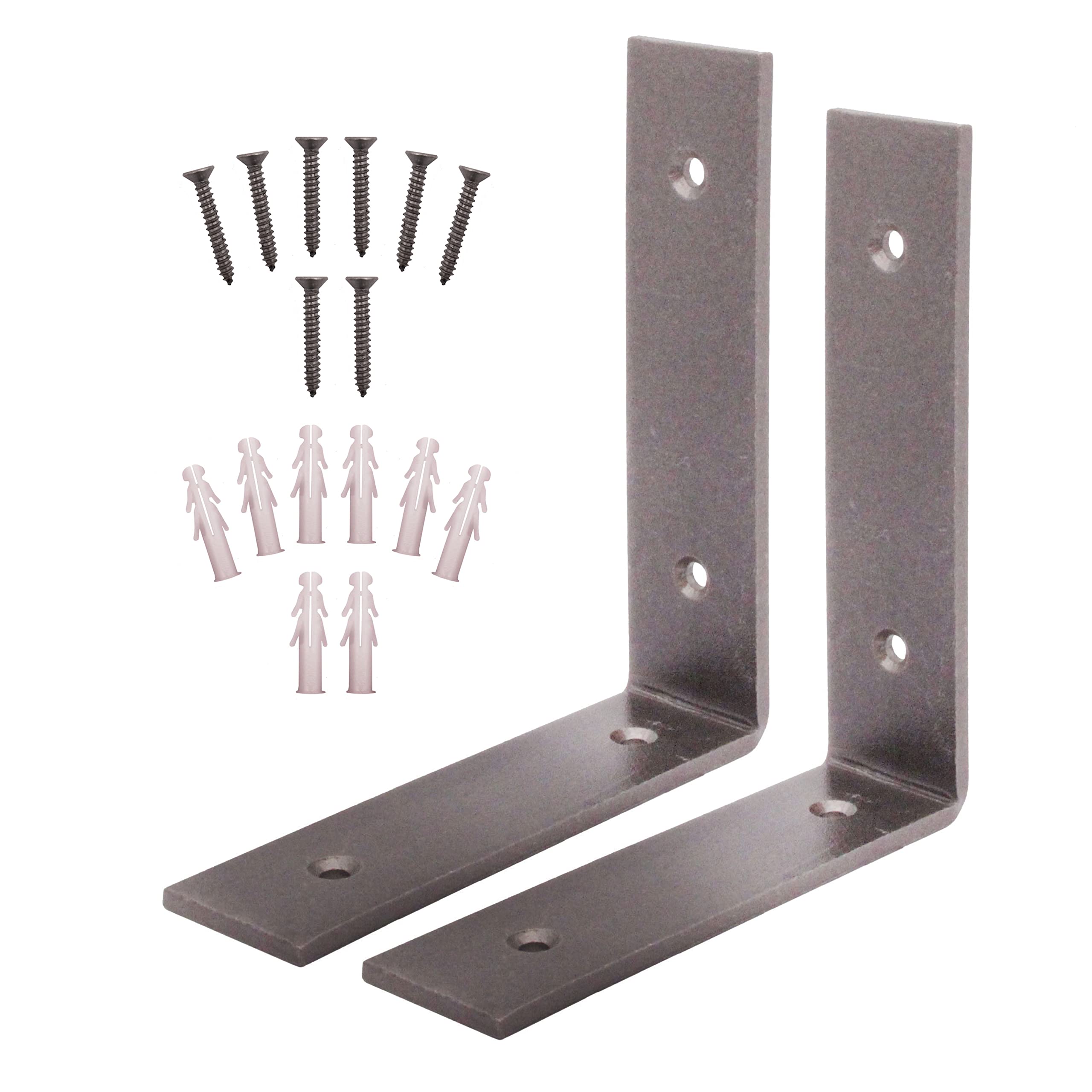 Rustic Shelf Brackets for Scaffold Boards Heavy Duty Pair (150 x 150mm)