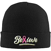 famliihw Fish Embroidery Beanie Hat Winter Warm Knit Cuffed Skull Cap for Women Men