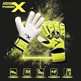 Precision Fusion X Flat Cut Essential Goalkeeping Gloves Fluo Yellow 9 view 5