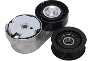 BENERAY 39282 Drive Belt Tensioner + one idler Pulley ‎38082, for Dodge Avenger Challenger Charger Durango Grand Caravan,for Chrysler 200 300 Town & Country,for Ram 1500 ProMaster, for Grand Cherokee, V6 3.6L
