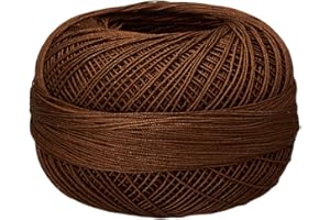 Handy Hands Lizbeth Size 80 HH80692 Cotton Thread, Mocha Brown Dark