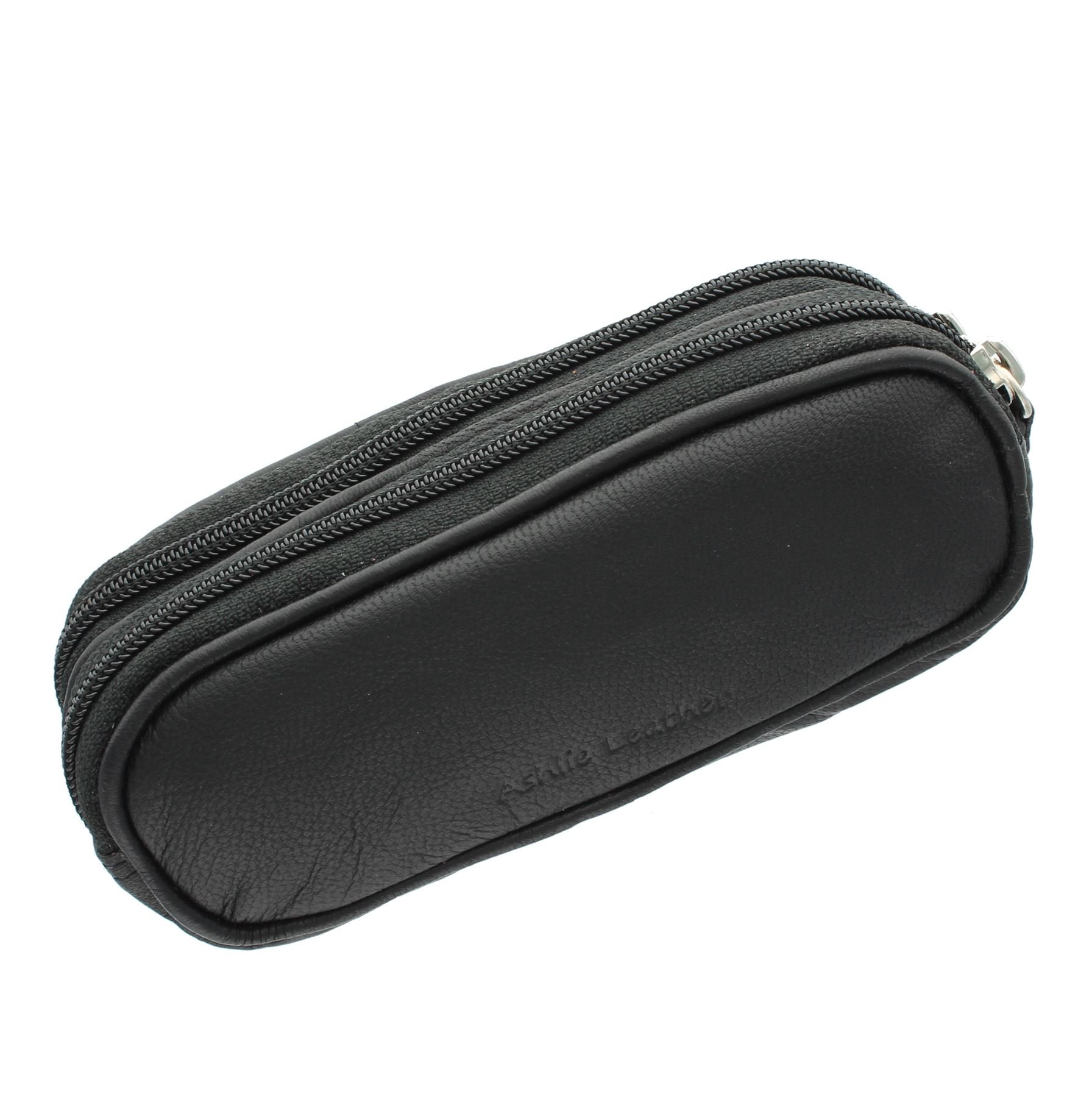 Ashlie Leather Double Spectacles Case 4301_21 Black