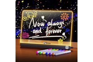 MUHEDAWN cosmody lumiboard led Drawing Board Message Board with Lights for led Note Board (11.8 * 7.9 inches) Lighted Drawing Board for Kids Gift