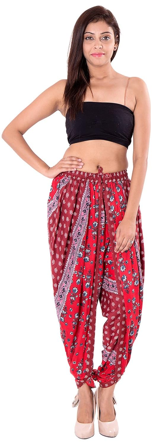 khazana basics women's rayon dhoti pant