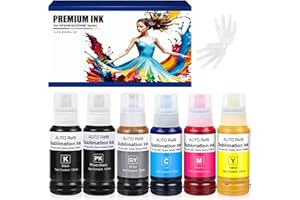 YeaImage 552 Sublimation Ink for Epson 552 Sublimation Ink Refill Bottle Use for EPSON EcoTank Photo ET-8550, EPSON EcoTank P
