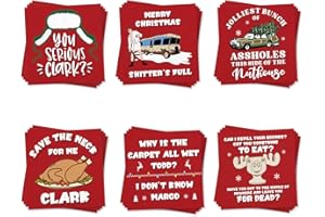 Funny Christmas Cocktail Napkins, 120 Pack Holiday Disposable Beverage Paper Napkins, Cousin Eddie Griswold Family Christmas 