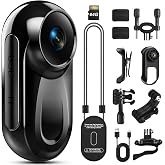 Mini Body Camera with 64GB Card, 1080P Thumb Action Camera 120&deg; Wide Angle | POV Wearable Magnetic Clip-On/360&deg; Rotate Video Recorder, Hands-Free Recording Vlogging Cam for Travel Cycling Motorcycle