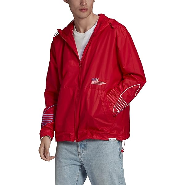 adidas RYV Print Windbreaker Multicolor MD at Amazon Men's
