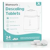 Mamouris Descaling Tablets for Baby Bottle Washer, 24 Count Limescale | Descaler Tablets, Citric Acid, Compatible with Baby Brezza, Momcozy, Papablic Bottle Washer, Warmer, Sterilizer, 24 Tablets