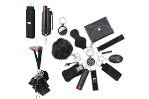 BATUMEYE Gift Set for Woman with Pom Pom Ball,Lip Balm Lanyard,Card Holder, Whistle,Travel Bottle Holder,BottleOpen