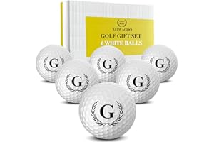 Xeiwagoo Golf Gifts for Men, Unique Initial on Golf Balls,Personalized Golf Balls Gifts for Dad, Mom and Golfers(6 Balls)