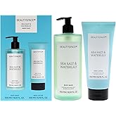 Beauty SpaceNK Sea Salt & Waterlily Body Wash & Lotion Duo – Hydrating & Nourishing Formula – Suitable for All Skin Types – Vegan & Cruelty-Free – Refreshes & Moisturizes – 2 Pc, 16.91oz & 6.76oz