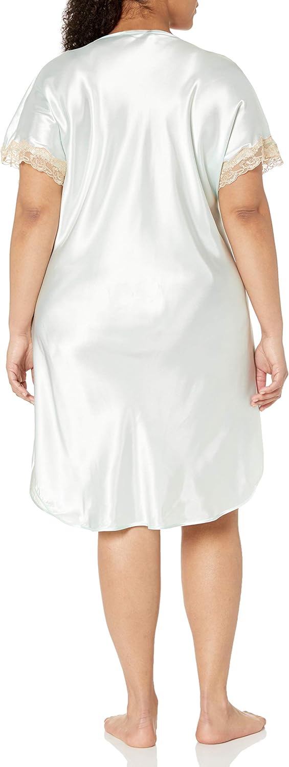 Shadowline Women's Charming Satin Chameuse Sleepshirt at  Women’s Clothing store