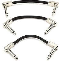 Ernie Ball Flat Ribbon Patch Cable, 3 Inch (P06220)