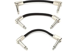 Ernie Ball Flat Ribbon Patch Cable, 3 Inch (P06220)