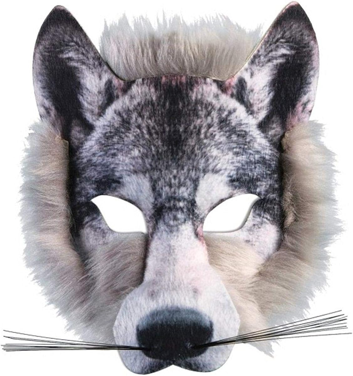 Furry Animal Adult Costume Half Mask