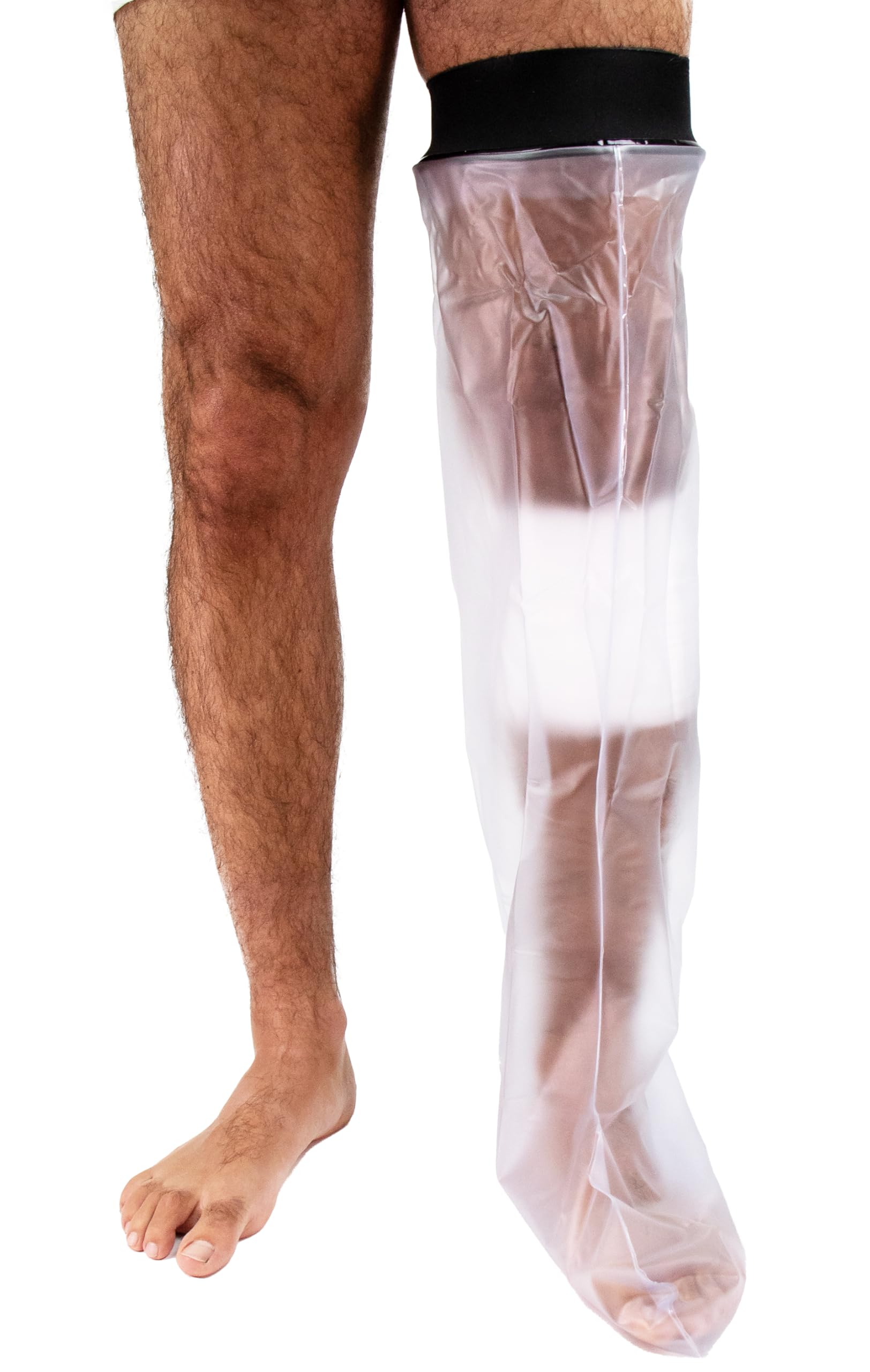 Massieno Waterproof Leg Cover for Shower – Reusable Leg Protector for Foot, Ankle, Knee and Plaster Casts – Leakproof Bath Protection