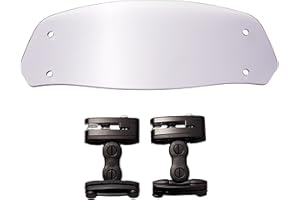 Puig 6320H Light Smoke 250mm x 100mm Multi-Adjustable Clip-On Visor