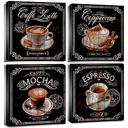 Retro Coffee Wall Decor for Kitchen Bar Signs