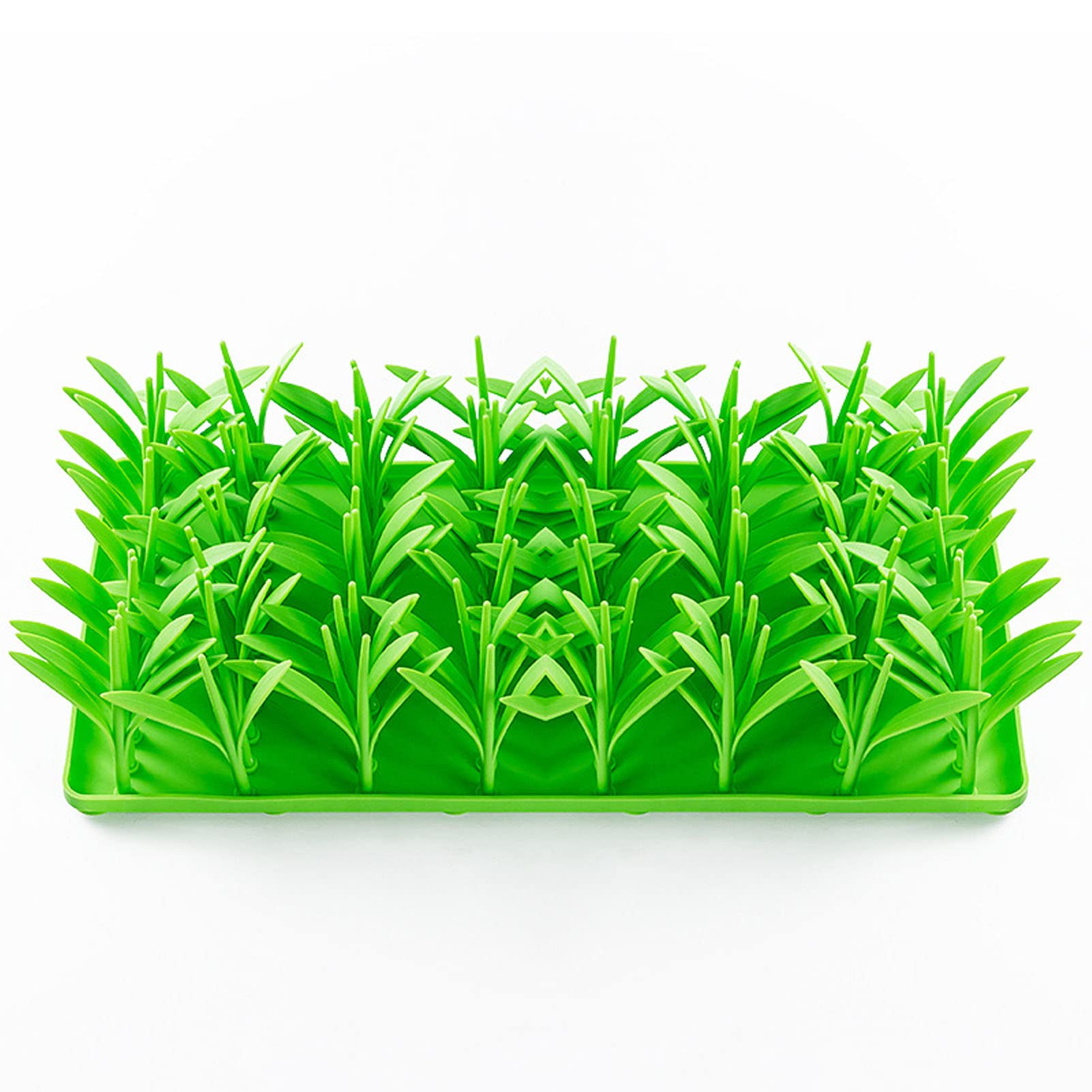 Alomejor Silicone Slow Eating Feeder Green Grass Foraging Mat Stimulates Instincts for Dog and Cat