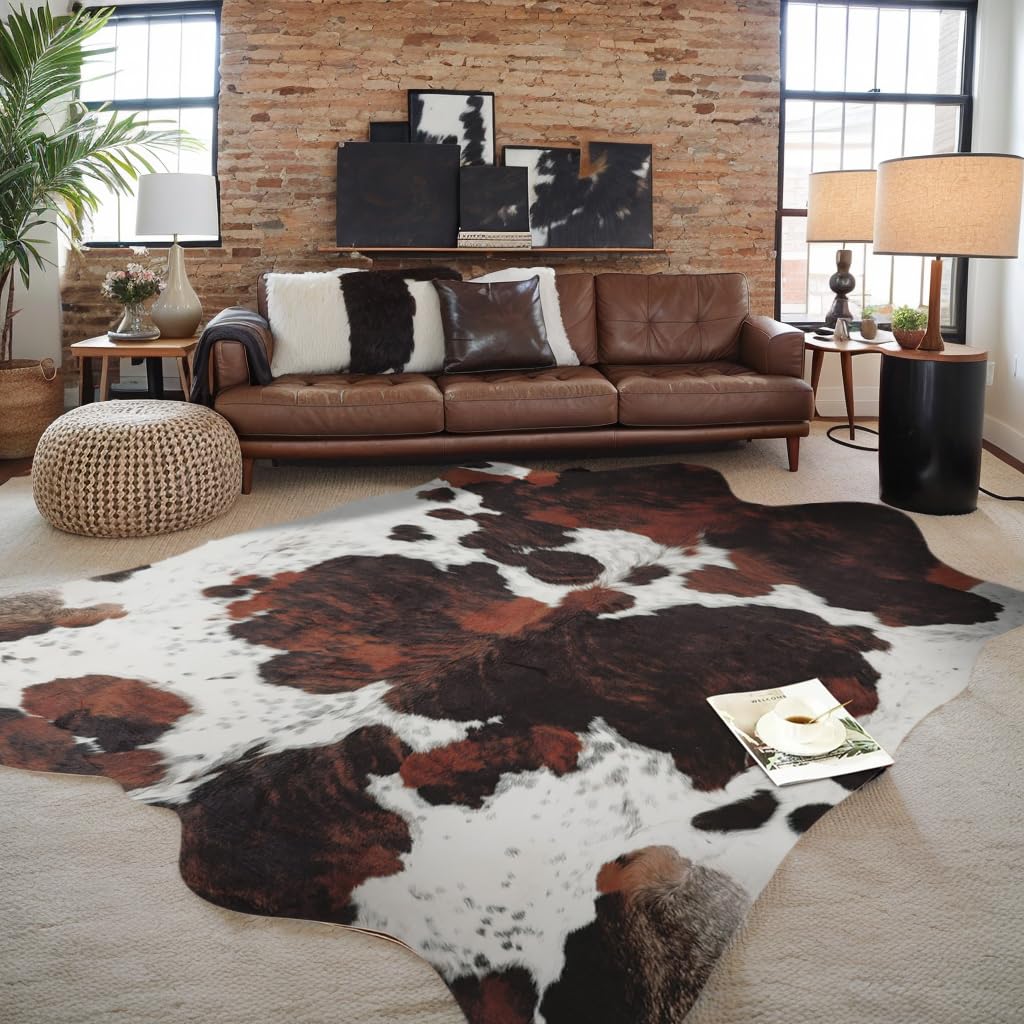 Photo 1 of ****SIMILAR***

Cowhide Rug 8x10 FT Faux Cow Print Rugs Large Non-Slip Cow Hide Area Carpet Animal Print Rugs Western Home Decor for Living Room Bedroom Diningroom Office