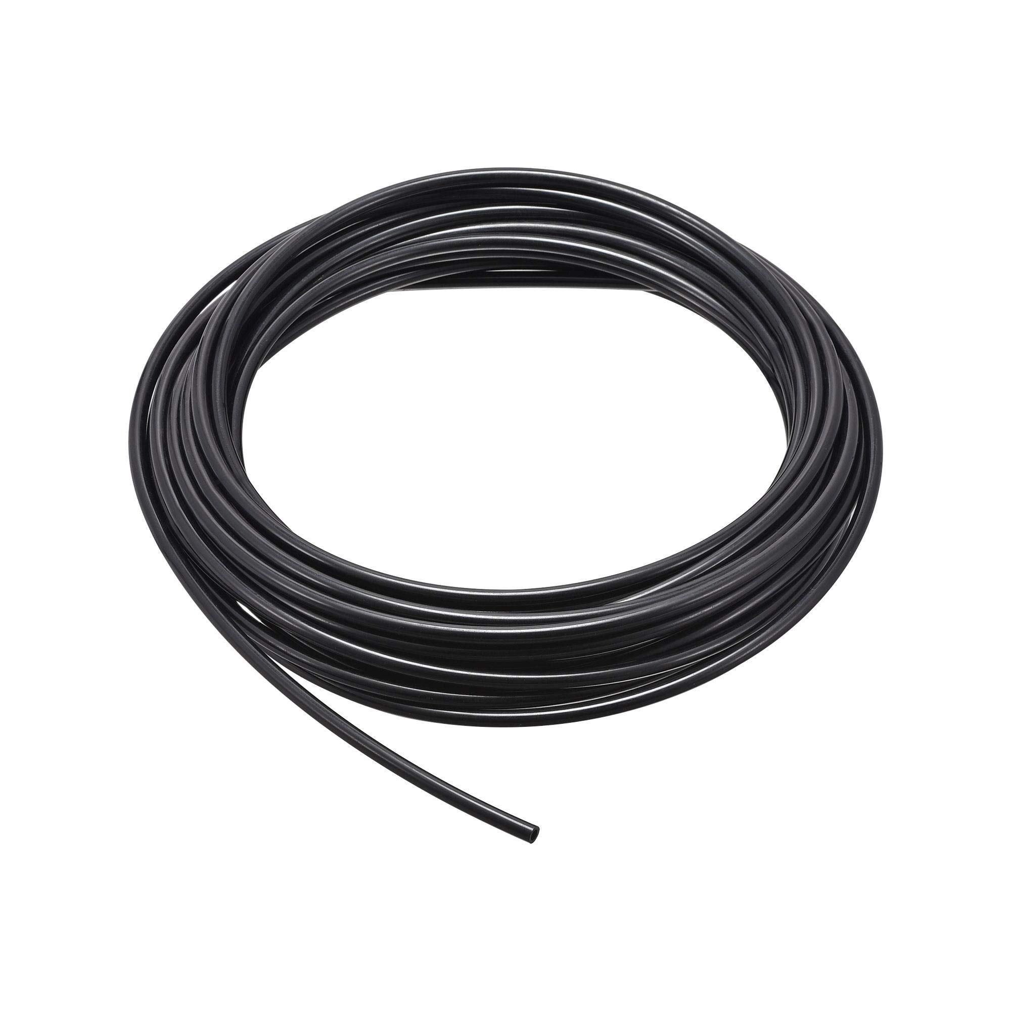sourcing map Pneumatic Tubing Air Brake Hose Air Line Nylon Tube Pipe 3mmID x 5mmOD x 10m Black