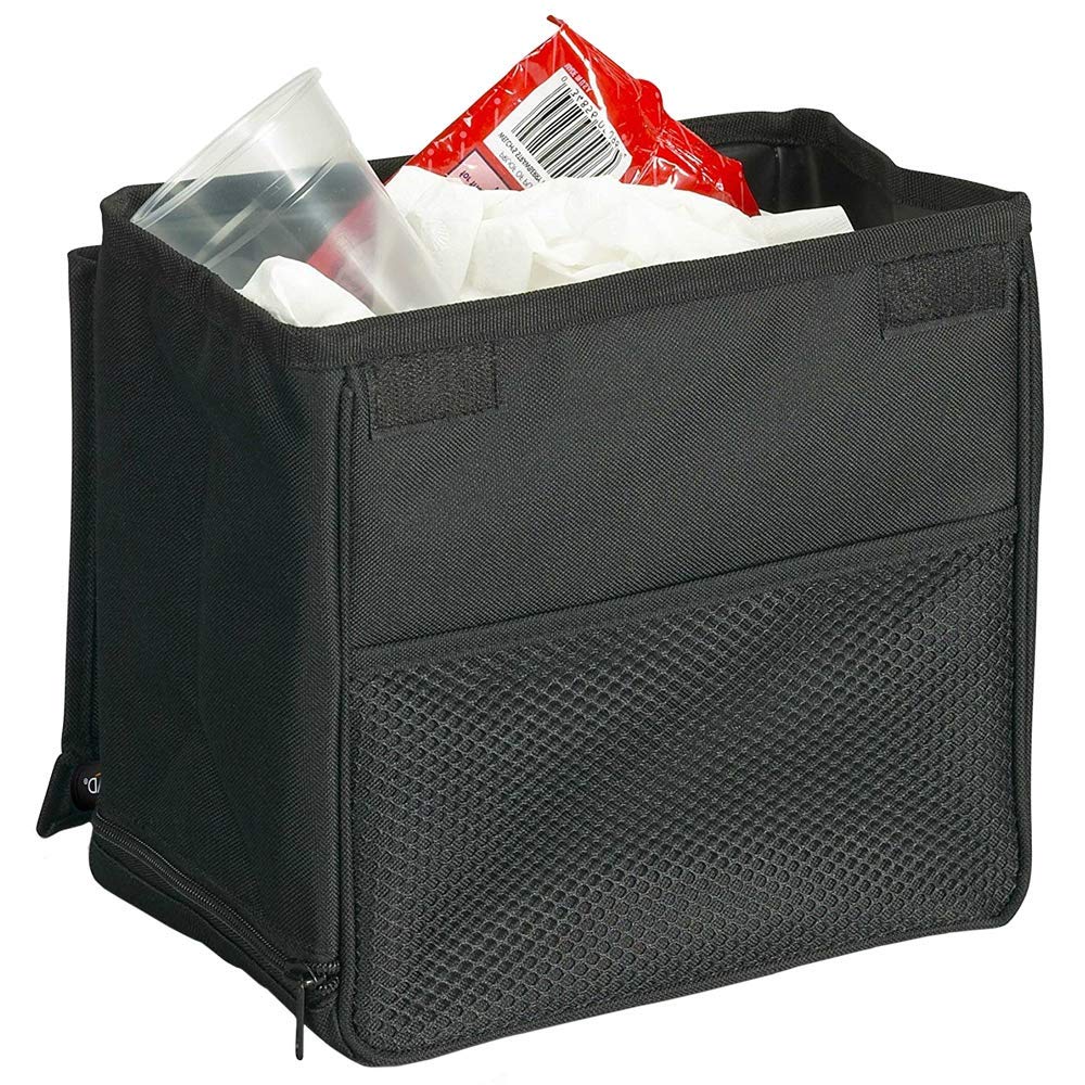 High Road TrashStand Weighted Car Trash Can With Lid And Leakproof