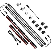 Litever Add-on 12 Inches LED Light Bars LL-027 Safe Lighting Kit. 12VDC 2.2W, Daylight 5000K. Designed as Add-on Lights for LL-027 Lighting Kit for Safe, Closet, Wardrobe. (2-Pack-5000K)