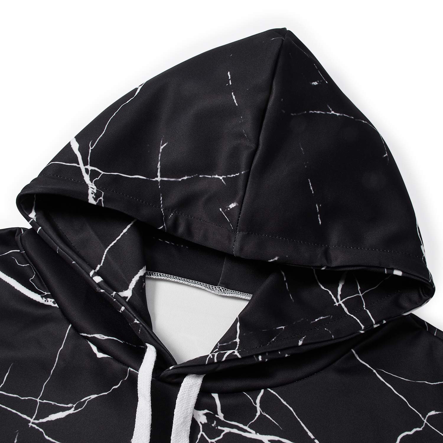 Vogseek Pull à Manches Longues à Capuche avec Grande Poche pour Homme Octopus S/M