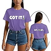 LuxLass Pickleball Shirts for Women Pickleball Player T-Shirt Paddleball Front Back Printing Tee Tops