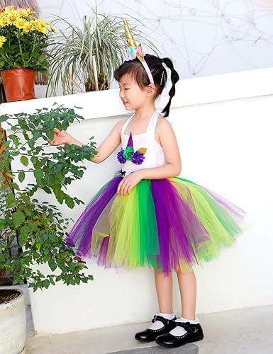 Tutu Dreams Mardi Gras Unicorn Costume for Toddler Girls Purple Green  Yellow Revelry Masquerade Party (Sequin Purple-Green, 3-4T) in Kenya |  Whizz 14702634011