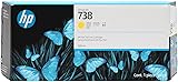 HP 738 300-ml Yellow DesignJet Ink Cartridge