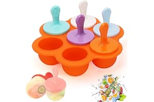 Popsicle Mold, Popsicle Molds Silicone, Baby Popsicle Mold, BPA Free Silicone Popsicle Molds, Easy-Release Popsicle Maker wit