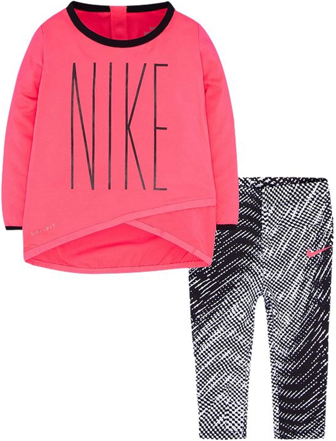 Nike Baby Girls' Dri FIT Top and Leggings Set 24 Months