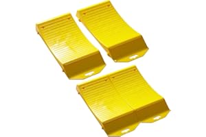 HANTINSTOM Tire Saver Ramps - Heavy-Duty Vehicle Storage Ramp Set of 4 Pack Anti-Slip Design RV Camper Trailer for Powerful Load Bearing Capacity Tire Wheel Ramps with Large Size (Tire Save Plus)