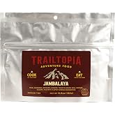 Trailtopia Hearty Jambalaya- Freeze Dried Hiking Dinner | Delicious Taste | Quick &amp; Easy Prep | Lightweight | Perfect for Camping &amp; Backpacking | High Energy Meals for Outdoor Adventures