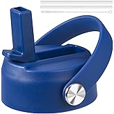 KMN Straw Lid for Hydro Flask Wide Mouth, Lids with Straw for Hydroflask 12 16 18 20 32 40 oz Wide Mouth, Replacement Straw Cap for Hydroflask, Top Sport Bottle Lids Accessories