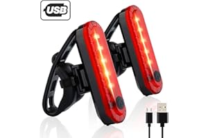 Volcano Eye Rear Bike Tail Light 2 Pack,Ultra Bright USB Rechargeable Volcano Bicycle Taillights,Red High Intensity Led Acces