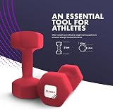 KAYMAN Neoprene Dumbbells Set 2 x 4 Kg Anti-Slip Hex Coated Home Gym view 2