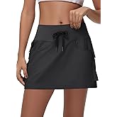 MIVEI Women's Mini Hiking Cargo Skorts - High Waisted Dressy Casual Golf Workout Sport Skirts with Pockets Quick Dry UPF50+