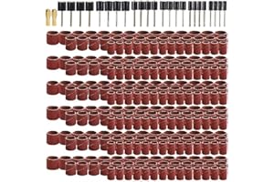 Healeved 458Pcs Sanding Bands and Sand Rings Set Electric Grinder Accessories for Grinding Polishing and